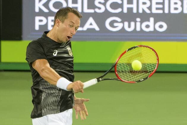 Rio 2016, Tennis, Kohlschreiber besiegt Pella BRA, Olympia 2016 Rio, Tennis, Philipp Kohlschreiber (GER) vs Guido Pella (ARG) 06.08.2016, Olympic Tennis Center, Rio de Janeiro, BRA, Olympia 2016 Rio, Tennis, Philipp Kohlschreiber (GER) vs Guido Pella (ARG), im Bild Philipp Kohlschreiber (GER) Foto © nordphoto Straubmeier nordphotox xStraubmeier