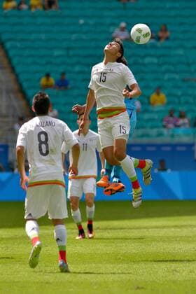 Rio 2016, Fußball, Fidschi - Mexiko Olympics 2016 Football Salvador SALVADOR, BA - 07.08.2016: OLYMPICS 2016 FOOTBALL SALVADOR - Lance Erick Gutierrez Mexico in the match between Mexico (MEX) and Fiji (FIJ) by Group C Olympic Men& 39;s Foot Rll Rio Olympics in 2016 in a match held at the Arena Fonte Nova in Salvador host city. (Photo:o Alvarez Foz Fotoarena) x1173316x  Jo?oxAlvarez
