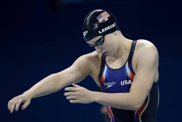 OLYMPICS - Olympic Summer Games 2016 RIO DE JANEIRO,BRAZIL,07.AUG.16 - OLYMPICS, SWIMMING - Olympic Summer Games Rio 2016, 400m freestyle, women. Image shows Katie Ledecky (USA). GEPAxpictures xChristianxWalgram