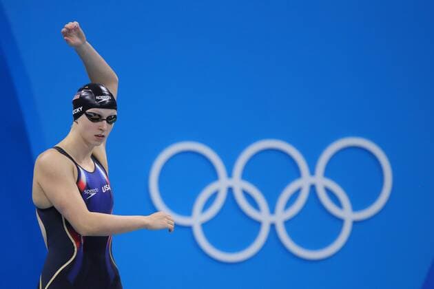 Katie Ledecky (USA), AUGUST 7, 2016 - Swimming : Women s 400m Freestyle Final at Olympic Aquatics Stadium during the Rio 2016 Olympic Games Olympische Spiele Olympia OS in Rio de Janeiro, Brazil. Noxthirdxpartyxsales  (umqa040855)