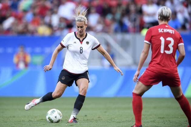160809 Deutschland s Lena Goessling - Fußball, Deutschland vs Kanada Nationalteam 9. August 2016 OS i Brasilia.  Copyright: CARLxSANDIN BB160809CS056