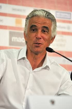 Jean Pierre Rivere (president) FOOTBALL : press conference OGC Nice - 09 08 2016 Panoramic NorbertScanella 