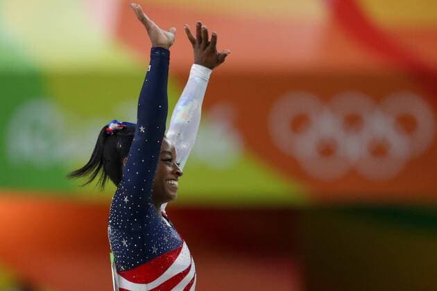 August 9, 2016 - Rio de Janeiro, Brasil - ESP 09 08 2016 - Rio 2016 - Final da ginastica por equipe feminina . Simone Biles . Rio Olympics 2016 - ZUMAgl2_