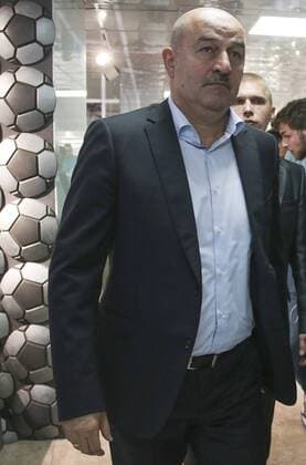 MOSCOW, RUSSIA â€“ AUGUST 11, 2016: Stanislav Cherchesov, newly appointed head coach of the Russian men s national football team, after a meeting of the Executive Committee of the Russian Football Union. Mikhail Metzel TASS  TS02CA87