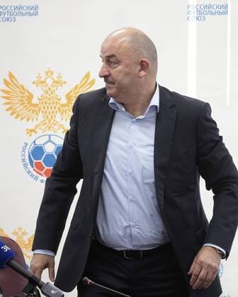 MOSCOW, RUSSIA â€“ AUGUST 11, 2016: Stanislav Cherchesov, newly appointed head coach of the Russian men s national football team, looks on at a news conference following a meeting of the Executive Committee of the Russian Football Union. Mikhail Metzel TASS  TS02CA8C