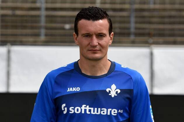 11.08.2016, xfux, Fussball GER 1.Bundesliga, SV Darmstadt 98 Fototermin, 1.BL PortraÌˆttermin Saison 2016 2017 emspor emonline deloka, Artem Fedetsky (SV Darmstadt 98) Darmstadt