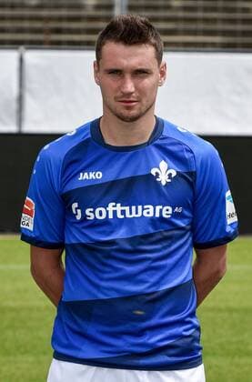 11.08.2016, xfux, Fussball GER 1.Bundesliga, SV Darmstadt 98 Fototermin, 1.BL PortraÌˆttermin Saison 2016 2017 emspor emonline deloka, Denys Oliynyk Oliinyk (SV Darmstadt 98) Darmstadt