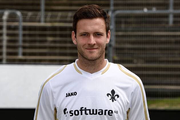 11.08.2016, xfux, Fussball GER 1.Bundesliga, SV Darmstadt 98 Fototermin, 1.BL PortraÌˆttermin Saison 2016 2017 emspor emonline deloka, Michael Esser (SV Darmstadt 98) Darmstadt