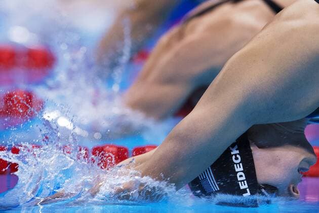 160812 USA s Katie Ledecky 800 meter Freestyle 12 august 2016 Olympische Sommerspie Rio de Janeiro.  Copyright: JOELxMARKLUND BB160812JM053