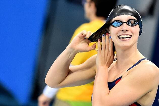 Themen der Woche - SPORT Bilder des Tages - SPORT LEDECKY Katie USA Gold Medal and World Record Women s 800m Freestyle Rio de Janeiro 12-08-2016 Olympic Aquatics Stadium Swimming Foto AndreaxStaccioli Deepbluemedia Insidefoto Andreaxstaccioli