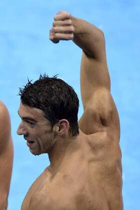 Michael Phelps (usa) 4X100m medley - Olympia 2016 in Rio, Schwimmen - 13 08 2016 JBAutissier Panoramic 