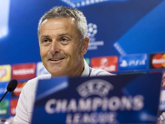 Villarreal FC s head coach Fran Escriba during the press conference PK Pressekonferenz held at El Madrigal stadium in Villarreal, Castellon, eastern of Spain on 16 August 2016 on the eve of the UEFA Champions League layoff first leg match between AS Monaco and Villareal. Villarreal FC s press conference !ACHTUNG: NUR REDAKTIONELLE NUTZUNG!  20160816-636069716359082378