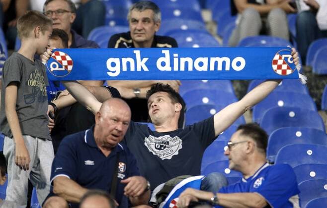 Champions League play off - GNK Dinamo vs FC Red Bull Salzburg 16.08.2016., Zagreb, Croatia - First leg of UEFA Champions League play off at Maksimir stadium between GNK Dinamo and FC Red Bull Salzburg. Fans.  SanjinxStrukic PIXSELL