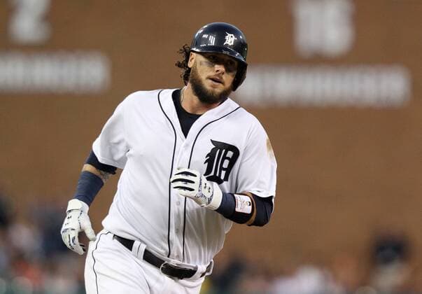 August 16, 2016 - Detroit, Michigan, United States - Detroit Tigers catcher Jarrod Saltalamacchia (39) rounds the bases after his solo homerun in the fifth inning of a baseball game against the Kansas City Royals in Detroit, Michigan USA, on Tuesday, August 16, 2016. Kansas City Royals v Detroit Tigers  - ZUMAn230