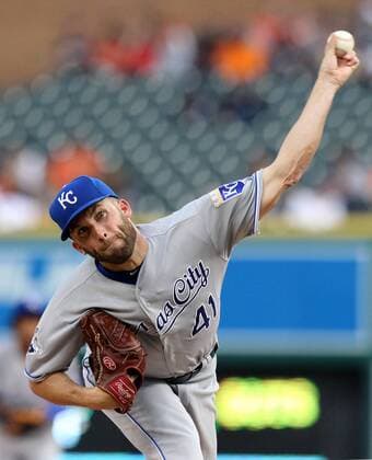 August 16, 2016 - Detroit, Michigan, United States - Kansas City Royals starting pitcher Danny Duffy (41) pitches the fourth inning of a baseball game against the Detroit Tigers in Detroit, Michigan USA, on Tuesday, August 16, 2016. Kansas City Royals v Detroit Tigers  - ZUMAn230