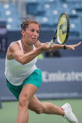 August 17, 2016 - Mason, Ohio, USA - Annika Beck (GER) in action in Wednesday s match that was resumed from Tuesday s rain delay of the Western and Southern Open at at the Lindner Family Tennis Center , Mason, Oh. Tennis 2016 - Western And Southern Open - Day 5 - ZUMAs304