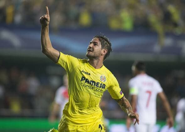 First leg of the Champions League preliminary round between FC Villarreal and AS Monaco. In this picture, Pato celebrates his goal. xCARMExRIPOLLESx 