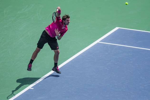 August 18, 2016 - Mason, Ohio, USA - Stan Wawrinka (SUI) serves during Thursday s quarterfinal round of the Western and Southern Open at at the Lindner Family Tennis Center, Mason, Oh. Tennis 2016 - Western And Southern Open - Day 6 - ZUMAs304