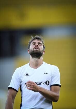 SOCCER - UEFA EL quali, A.Wien vs Rosenborg VIENNA,AUSTRIA,18.AUG.16 - SOCCER - UEFA Europa League, Play-off qualification, FK Austria Wien vs BK Rosenborg Trondheim. Image shows the disappointment of Jorgen Skjelvik (Rosenborg). GEPAxpictures xPatrickxLeuk