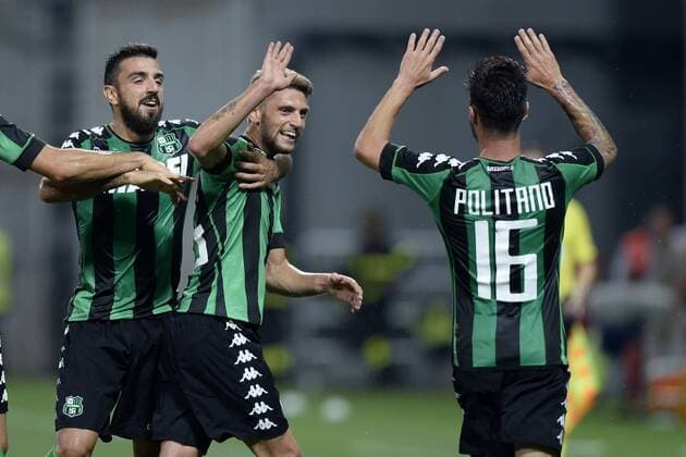 Db Reggio Emilia 18 08 2016 - Fussball Europa League US Sassuolo Calcio vs Roter Stern Belgrad Domenico Berardi 