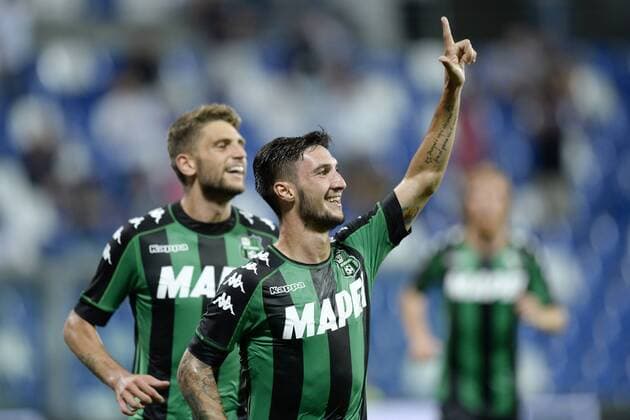 Fußball, EL Quali, Sassuolo Calcio - Roter Stern Belgrad Db Reggio Emilia 18 08 2016 - Europa League Sassuolo-Roter Stern Matteo Politano 