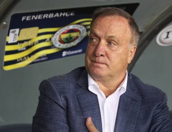 UEFA Europa league Playoff first leg match between Fenerbahce and Grasshoppers at Ulker Stadium in Istanbul on August 18 , 2016. Pictured: Coach Dick Advocaat of Fenerbahce . Not available for publication in Turkey. 
