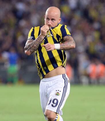UEFA Europa league Playoff first leg match between Fenerbahce and Grasshoppers at Ulker Stadium in Istanbul on August 18 , 2016. Final Score : Fenerbahce 3 - Grasshoppers 0 Pictured: Miroslav Stoch of Fenerbahce. Not available for publication in Turkey. 