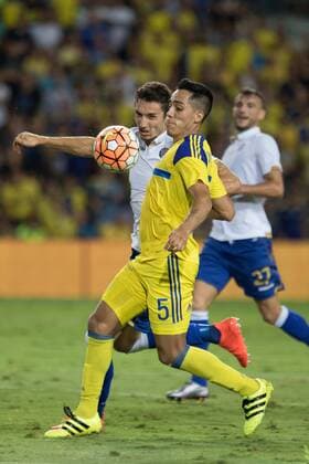 Fußball, EL Quali, Maccabi Tel Aviv - Hajduk Split Maccabi Tel Aviv hosted Hajduk Split in the first leg of the Europa League Playoff Round at the Netanya Stadium and came away with a 2:1 victory Oscar Scarione Local Caption 