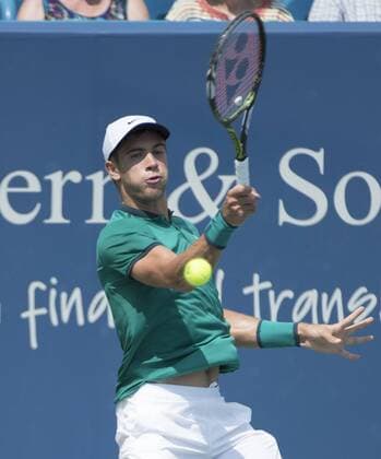 August 18,2016: Borna Coric (CRO) defeated Rafael Nadal (ESP) 6-1, 6-3, at the Western & Southern Open being played at Lindner Family Tennis Center in Mason, Ohio. Â© Tennisclix CSM TENNIS 2016: Western & Southern Open Aug. 16 - ZUMAc04_