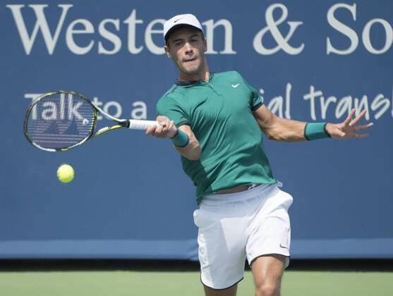 August 18,2016: Borna Coric (CRO) defeated Rafael Nadal (ESP) 6-1, 6-3, at the Western & Southern Open being played at Lindner Family Tennis Center in Mason, Ohio. Â© Tennisclix CSM TENNIS 2016: Western & Southern Open Aug. 16 - ZUMAc04_