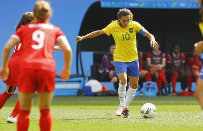 Rio 2016, Fußball Damen Spiel um Platz 3, Brasilien - Kanada Olimp?ada Rio 2016 Futebol SP SÃO PAULO, SP - 19.08.2016: OLIMPÍADA RIO 2016 FUTEBOL SP - Martha player during match between Brazil (BRA) x Canada (CAN), vying for the bronze Olympic Football Female, the Olympics 2016 held at the Arena Corinthians, the host city of São Paulo. (Photo: Aloisio Mauricio Fotoarena) x1190156x  AloisioxMauricio