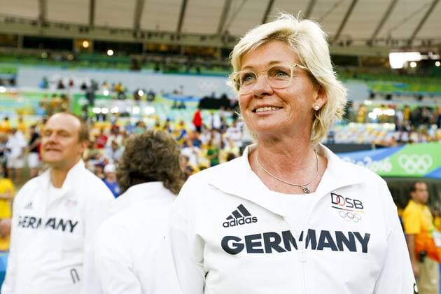 Rio 2016, Fußball, Damen, Deutschland ist Olympiasieger Olympics 2016 Football RJ RIO DE JANEIRO, RJ - 19.08.2016: OLYMPICS 2016 FOOTBALL RJ - The technique of Germany Neid during the dispute between Germany (GER) and Sweden (SWE) by the end of the Olympic Women& 39;s Fall Rll Rio Olympics 2016 held at Maracana Stadium in the host city Rio de Janeiro. (Photo: Marco Galvão Fotoarena) x1190600x  MarcoxGalvão