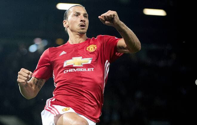 160819 Manchester Uniteds Zlatan Ibrahimovic FOOTBALL i Premier League Manchester United ManU and FC Southampton 19 august 2016 i Manchester.  Copyright: NiklasxLarsson BB160819NL038