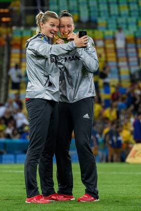 Rio 2016, Fußball, Damen, Deutschland ist Olympiasieger Torfrau Almuth Schult (GER 1) und im Finale bei den olympischen Sommerspiele 2016 am 19.08.2016, Rio de Janeiro Copyright: xSchülerx xEibner-Pressefotox EP_jse