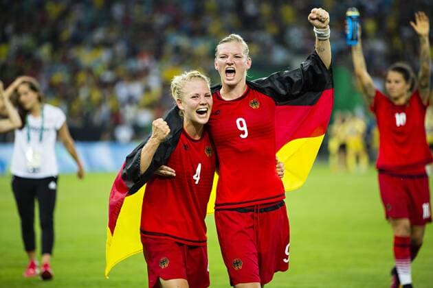 Rio 2016, Fußball, Damen, Deutschland ist Olympiasieger Rio de Janeiro, 19.08.2016, Olympia Schweden - Deutschland mm