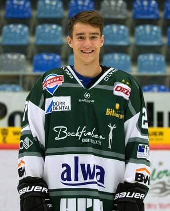 Eishockey, Porträttermin Bietigheim Steelers Bietigheim, Eishockey Bietigheim Steelers Fototermin: Tim Heffner (Steelers)