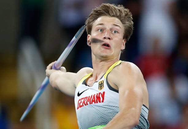 Rio 2016, Deutsche Medaillengewinner (160820) -- RIO DE JANEIRO, Aug. 20, 2016 -- Germany s Thomas Rohler competes during the men s javelin throw final of Athletics at the 2016 Rio Olympic Games Olympische Spiele Olympia OS in Rio de Janeiro, Brazil, on Aug. 20, 2016. Thomas Rohler won the gold medal with 90.30 metres. ) (SP)BRAZIL-RIO DE JANEIRO-OLYMPICS-ATHLETICS WangxLili 