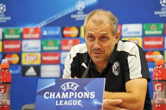 Victoria s coach Roman Pivarnik attends a news conference prior to the 4th qualifying round of football Champions League return match FC Viktoria Pilsen vs PFC Ludogorec Razgrad in Pilsen, Czech Republic, August 22, 2016. (CTKxPhoto PavelxNemecek) CTKPhotoP201608220693301  nmc3