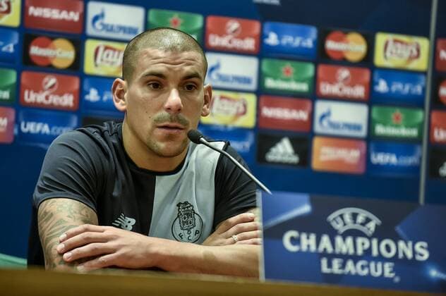 August 22, 2016 - Rome, Italy - Maxi Pereira of FC Porto during the press conference PK Pressekonferenz before the match between FC Porto v AS Rome UEFA Champions League playoff match in Rome, Italy, on August 22, 2016. AS Roma v Porto: UEFA Champions League  - ZUMAn230