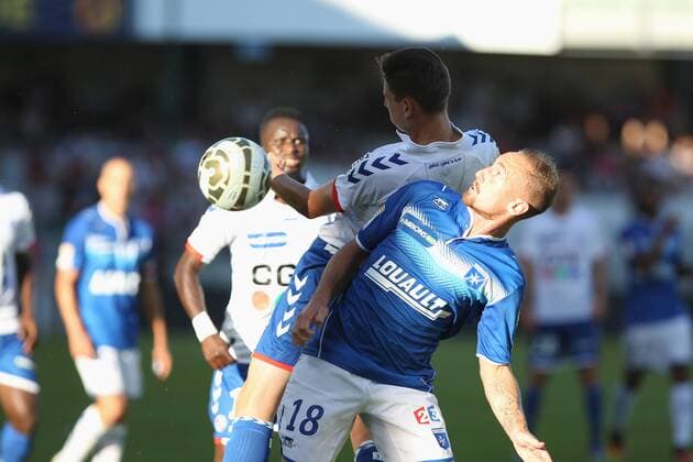 (Auxerre) Gatean Courtet FOOTBALL : Auxerre vs Strasbourg - 2e tour Coupe Ligue - 23 08 2016 StephanieGrossetete Panoramic 