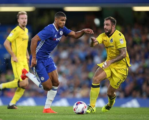 Chelsea s Ruben Loftus-Cheek in action during the EFL Cup match at the Stamford Bridge Stadium, London. Picture date August 23rd, 2016 Pic David Klein Sportimage EDITORIAL USE ONLY. No use with unauthorised audio, video, data, fixture lists, club league logos or live services. Online in-match use limited to 120 images, no video emulation. No use in betting, games or single club league player publications.