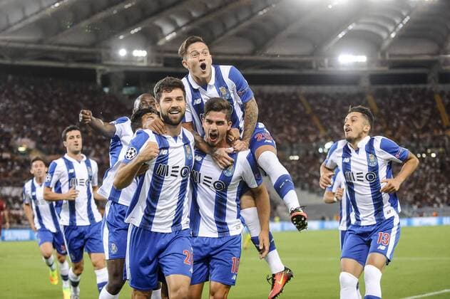 August 23, 2016 - Rome, Italy - Felipe of Porto celebrates scoring his side first goal during the match between FC Porto v AS Rome UEFA Champions League playoff match in Rome, Italy, on August 23, 2016. AS Roma v Porto: UEFA Champions League  - ZUMAn230
