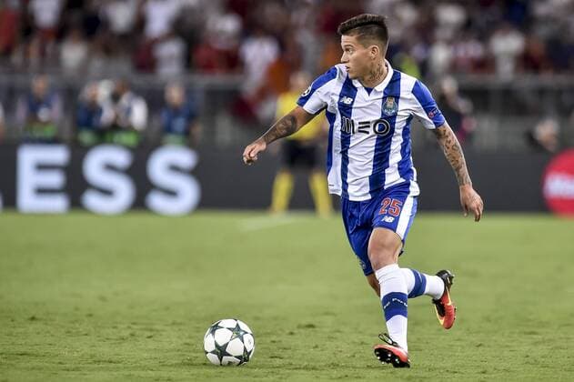 August 23, 2016 - Rome, Italy - Otvio of Porto during the match between FC Porto v AS Rome UEFA Champions League playoff match in Rome, Italy, on August 23, 2016. AS Roma v Porto: UEFA Champions League  - ZUMAn230