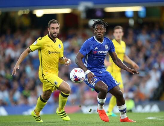 Chelsea s Michy Batshuayi in action during the EFL Cup match at the Stamford Bridge Stadium, London. Picture date August 23rd, 2016 Pic David Klein Sportimage EDITORIAL USE ONLY. No use with unauthorised audio, video, data, fixture lists, club league logos or live services. Online in-match use limited to 120 images, no video emulation. No use in betting, games or single club league player publications.