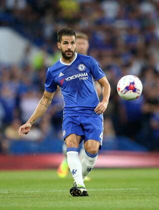 Chelsea s Cesc Fabregas in action during the EFL Cup match at the Stamford Bridge Stadium, London. Picture date August 23rd, 2016 Pic David Klein Sportimage EDITORIAL USE ONLY. No use with unauthorised audio, video, data, fixture lists, club league logos or live services. Online in-match use limited to 120 images, no video emulation. No use in betting, games or single club league player publications.