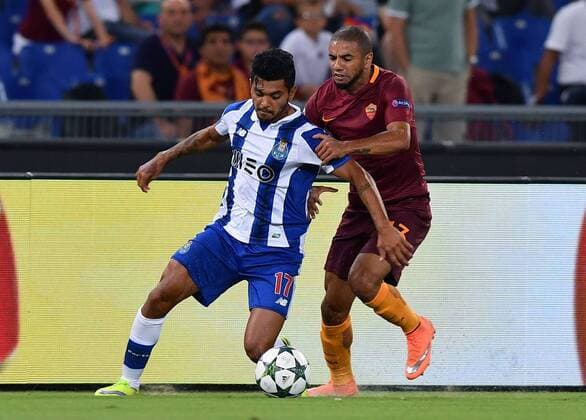Roma 23 08 2016 - Champions League Roma-Porto foto AntonelloxSammarco Image Jesus Manuel Corona-Bruno Peres 