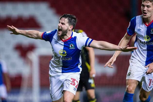 23.08.2016. Ewood Park, Blackburn, England. EFL Cup Football. Blackburn Rovers versus Crewe Alexandra. Blackburn Rovers midfielder Craig Conway celebrates a goal. xTimxWilliamsx  ActionPlus11779528