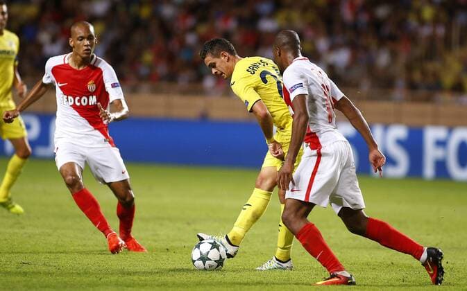 Santos Borre. Second leg of the Champions League preliminary round between Monaco and Villarreal. In this picture, Santos Borre. xAngelxRiverox 