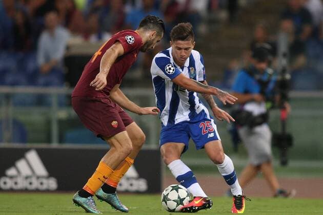 23.08.2016. Rome, Italy. Otavio in action during the UEFA Champions league match between A.S. Roma versus FC Porto at Olympic Stadium in Rome . xmarcoxiacobuccix  ActionPlus11779564
