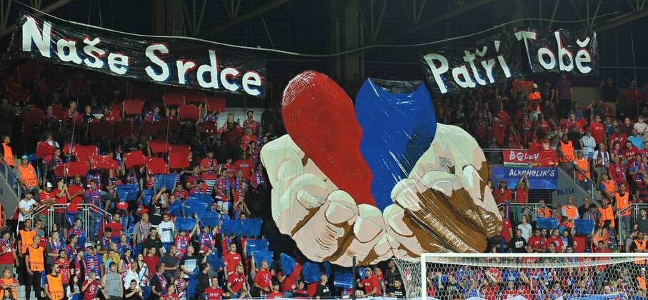 Fans of Viktoria Pilsen during the 4th qualifying round of football Champions League return match FC Viktoria Pilsen vs PFC Ludogorets Razgrad in Pilsen, Czech Republic, August 23, 2016. (CTKxPhoto PavelxNemecek) CTKPhotoP201608230829901  nmc12